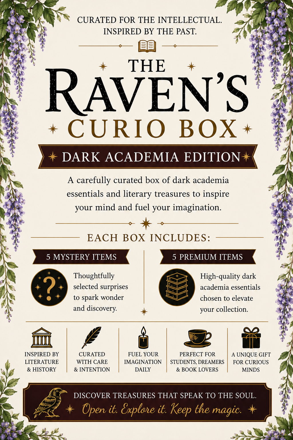 The Raven’s Curio Box – Dark Academia Edition