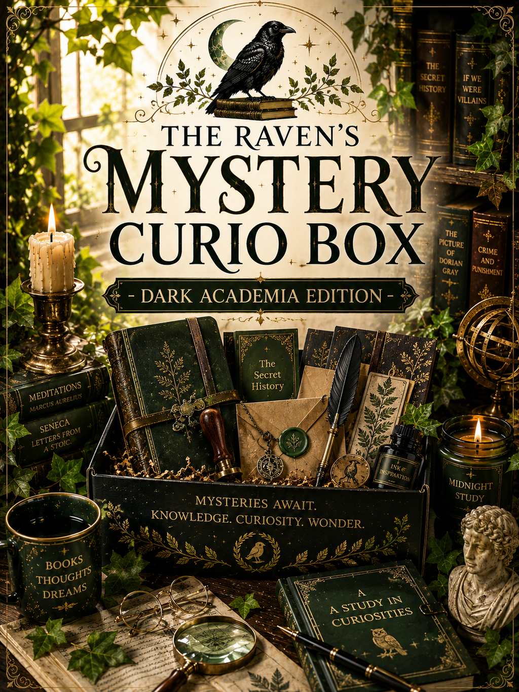 The Raven’s Mystery Curio Box - Dark Academia Edition