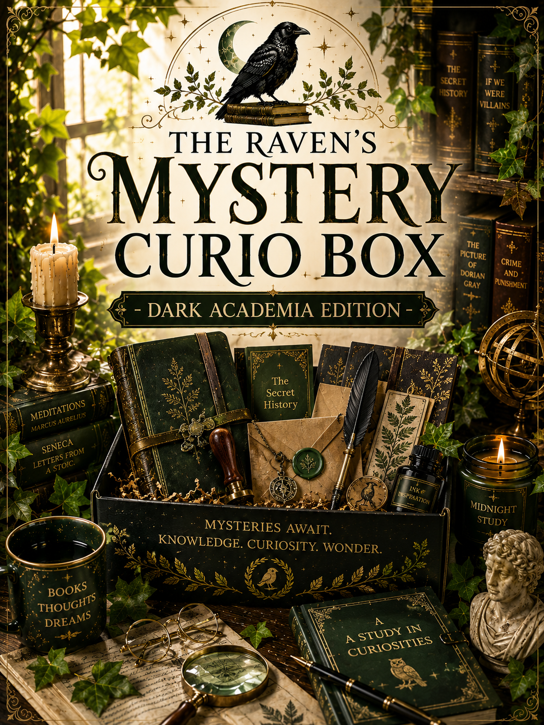 The Raven’s Mystery Curio Box - Dark Academia Edition