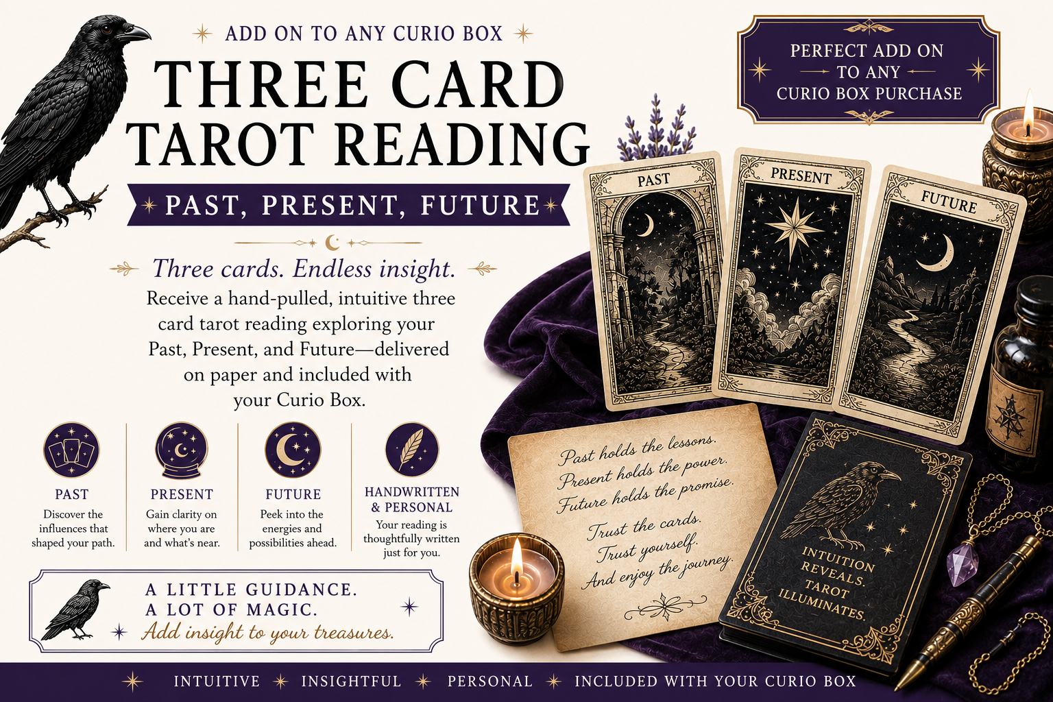 Past, Present, Future Three-Card Tarot Reading