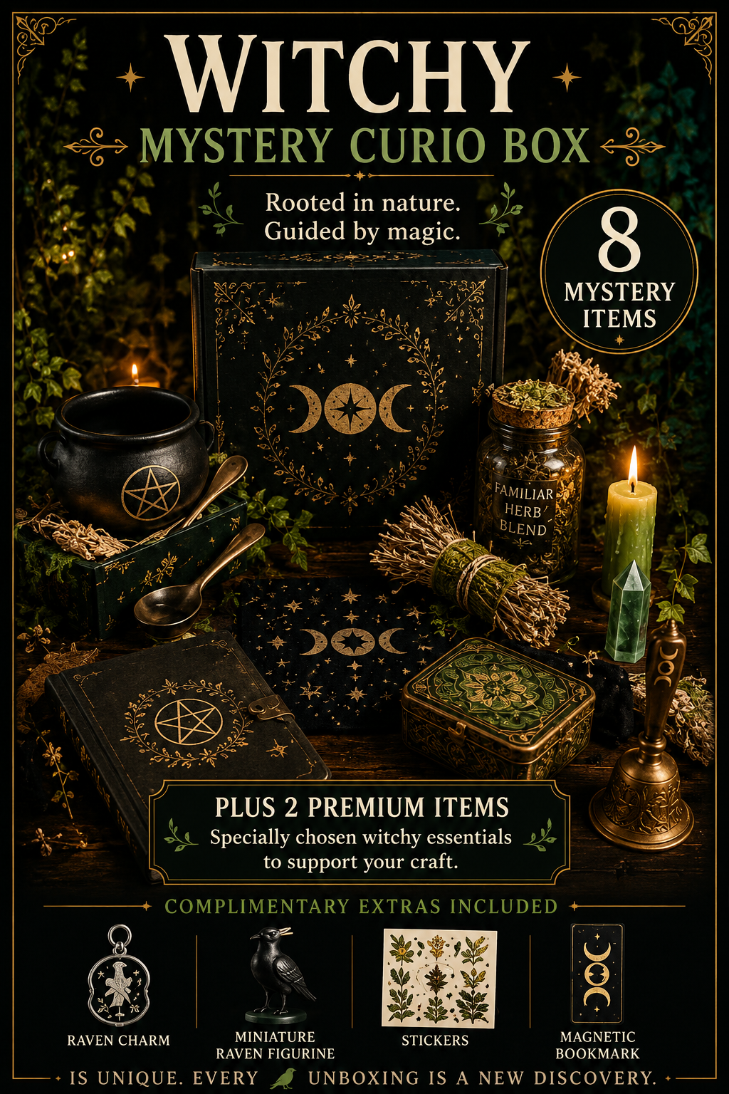 The Raven's Mystery Curio Box - Witchy Edition